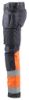 Afbeeldingen van BLÅKLÄDER Werkbroek met stretch 1558 medium grijs/High Vis oranje D84