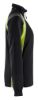 Afbeeldingen van BLÅKLÄDER Sweater dames met halve rits Visible 3403 zwart/High Vis geel S