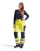 Afbeeldingen van BLÅKLÄDER Winterwerkbroek dames 7885 High Vis geel/marineblauw D24