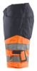 Afbeeldingen van BLÅKLÄDER Short met stretch 1541 medium grijs/High Vis oranje C60