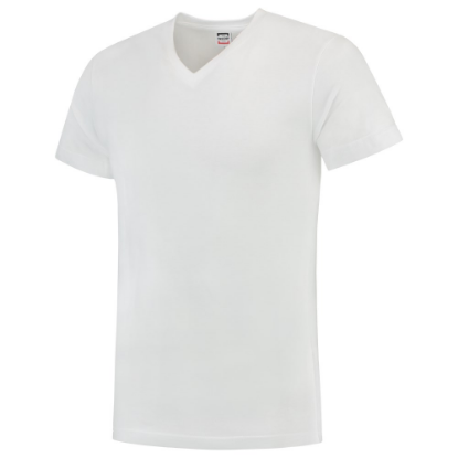 Afbeeldingen van TRICORP T-shirt V-hals Slim-Fit 101005 wit XS