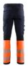Afbeeldingen van BLÅKLÄDER Werkbroek met 4-weg stretch zonder spijkerzakken 1193 marineblauw/High Vis oranje C146