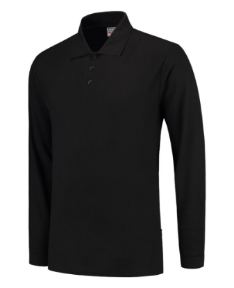 Afbeeldingen van TRICORP Poloshirt met lange mouwen 201009 zwart M