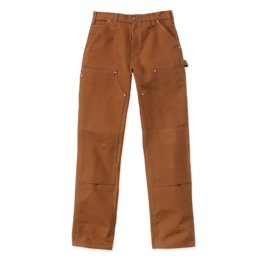 Afbeeldingen van CARHARTT Werkbroek Duck dubbele voorkant heren B01 bruin W32/L36