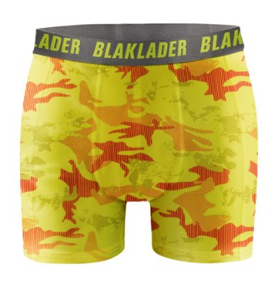Afbeeldingen van BLÅKLÄDER Boxershort 1886 High Vis geel/grijs 2XL 2x