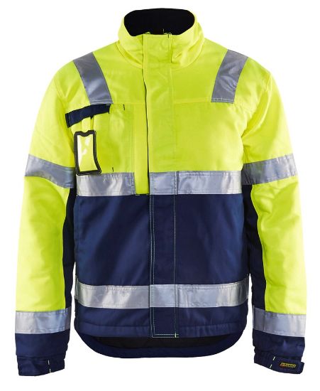Afbeeldingen van BLÅKLÄDER Winterjas 4862 High Vis geel/marineblauw 2XL