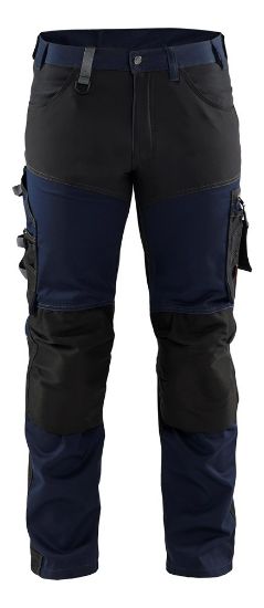Afbeeldingen van BLÅKLÄDER Werkbroek met stretch 1799 donker marineblauw/zwart D96