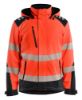 Afbeeldingen van BLÅKLÄDER Softshell winterjas lichtgewicht 4400 High Vis rood/zwart M