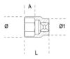 Afbeeldingen van BETA Dopsleutel ⅜" zeskant ⅜" 910A-AS 3/8