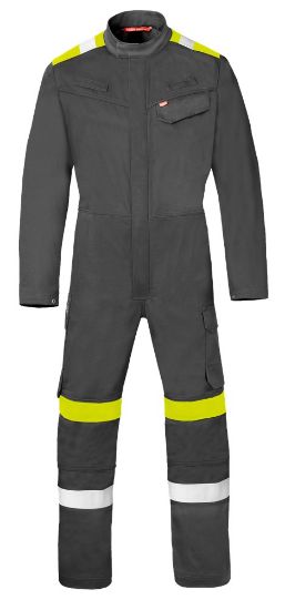 Afbeeldingen van HAVEP Overall Force+ 20335 charcoal/fluor geel 48