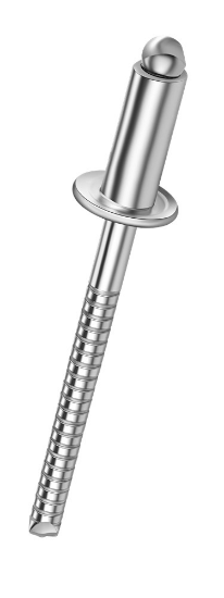 Afbeeldingen van Popnagel Q-standard open RVS A4/RVS A4 bolkop 3,0X8MM klembereik 3,0-5,0MM