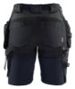 Afbeeldingen van BLÅKLÄDER Short dames met 4-weg stretch 7183 donker marineblauw/zwart C34