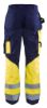 Afbeeldingen van BLÅKLÄDER Werkbroek 1529 marineblauw/High Vis geel D112