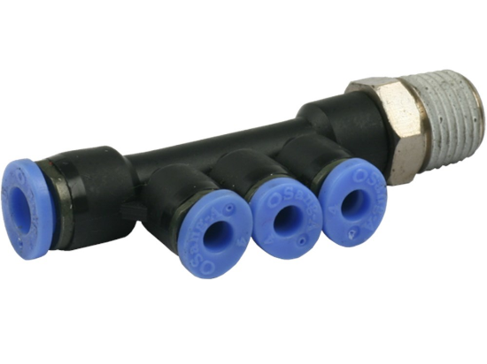 Afbeeldingen van Manifold inschroef R¼" 8-6MM