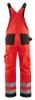 Afbeeldingen van BLÅKLÄDER Bretelbroek 2660 High Vis rood/zwart C60
