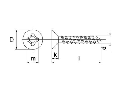 Afbeeldingen van WINTECH spaanplaatschroef platkop PZ RVS A2 3,5X16MM