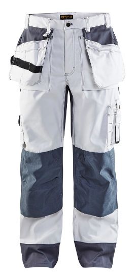 Afbeeldingen van BLÅKLÄDER Werkbroek 1503 wit/grijs D100