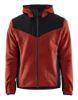 Afbeeldingen van BLÅKLÄDER Gebreid jack met softshell 5940 gebrand rood/zwart 2XL