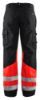 Afbeeldingen van BLÅKLÄDER Werkbroek 1564 zwart/High Vis rood D96