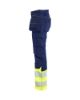Afbeeldingen van BLÅKLÄDER Werkbroek met stretch dames 7030 marineblauw/High Vis geel C40