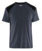 Afbeeldingen van BLÅKLÄDER T-shirt bi-colour 3379 donkergrijs/zwart XS