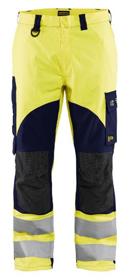 Afbeeldingen van BLÅKLÄDER Werkbroek Multinorm Inherent 1588 High Vis geel/marineblauw D92