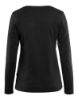 Afbeeldingen van BLÅKLÄDER T-shirt dames met lange mouwen 3301 zwart XS