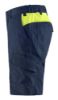 Afbeeldingen van BLÅKLÄDER Short industrie met stretch 1446 donker marineblauw/High Vis geel C48