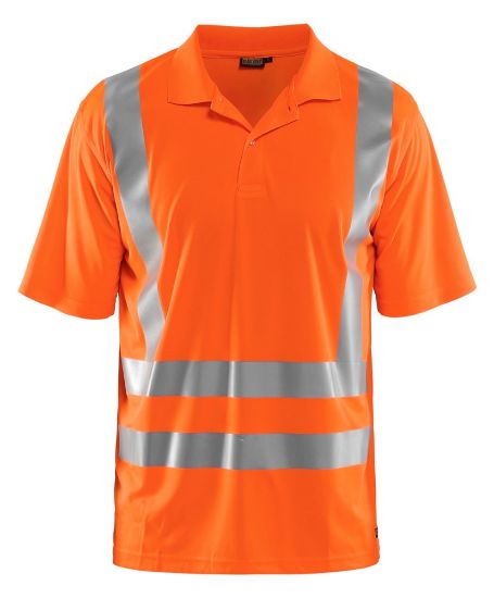 Afbeeldingen van BLÅKLÄDER Poloshirt UV 3391 High Vis oranje L