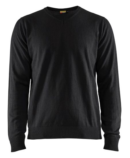 Afbeeldingen van BLÅKLÄDER Pullover gebreid 3590 zwart 3XL