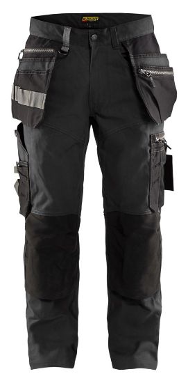 Afbeeldingen van BLÅKLÄDER Werkbroek met stretch 1590 donkergrijs/zwart D96