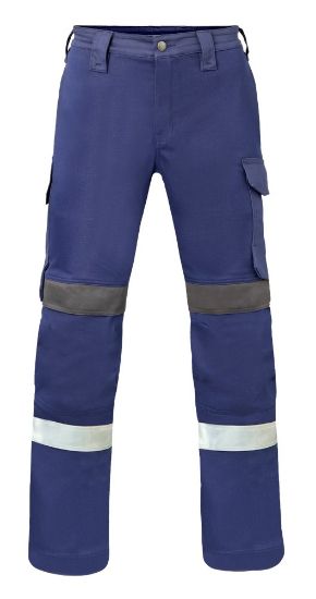 Afbeeldingen van HAVEP Werkbroek Force+ 80396 indigo blauw/charcoal 48