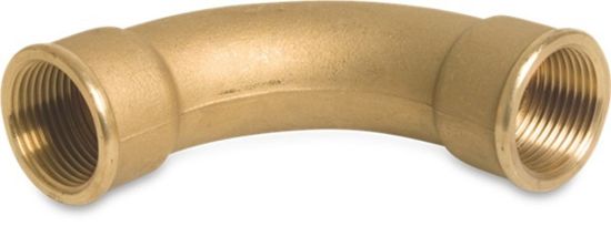 Afbeeldingen van PROFEC Bocht 90° nr.2 messing.½" binnendraad 40bar