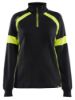Afbeeldingen van BLÅKLÄDER Sweater dames Visible 3566 zwart/High Vis geel L