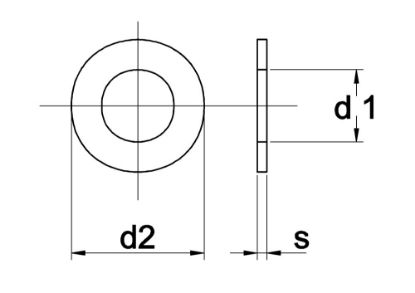 Afbeeldingen van Sluitring DIN 125A EV