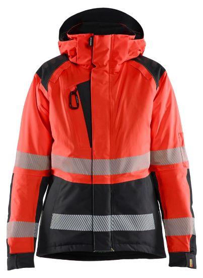 Afbeeldingen van BLÅKLÄDER Winterjas dames 4456 High Vis rood/zwart XS