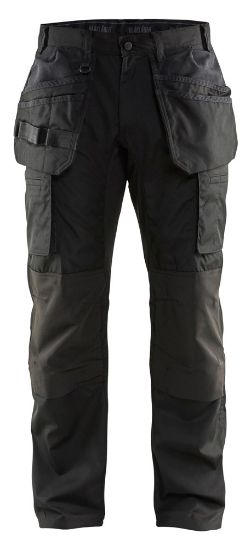 Afbeeldingen van BLÅKLÄDER Werkbroek service met stretch 1469 zwart D96