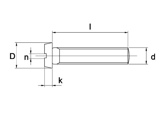 Afbeeldingen van Metaalschroef cilinderkop zaagsnede DIN84 RVS A4 M2X16MM