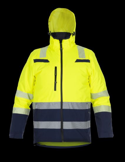 Afbeeldingen van HYDROWEAR Regenjas Boston fluor geel/navy S