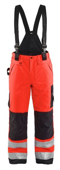 Afbeeldingen van BLÅKLÄDER Winterwerkbroek 1885 High Vis rood/zwart D96