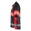 Afbeeldingen van BLÅKLÄDER Poloshirt UV Klasse 1 3338 zwart/High Vis rood L