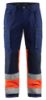 Afbeeldingen van BLÅKLÄDER Werkbroek met stretch 1551 marineblauw/High Vis oranje D96