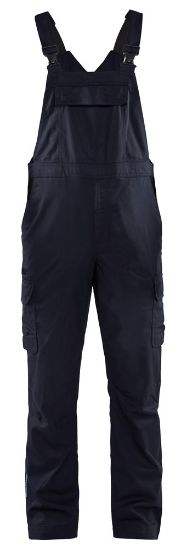Afbeeldingen van BLÅKLÄDER Bretelbroek industrie met stretch 2644 donker marineblauw/zwart D84