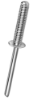 Afbeeldingen van Popnagel Q-Grooved ALU/staal bolkop 4,8X14MM klembereik max. 10MM