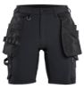 Afbeeldingen van BLÅKLÄDER Short dames met 4-weg stretch 7124 zwart C40