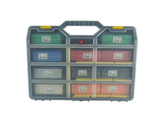 Afbeeldingen van GEBR. BODEGRAVEN Uitvulplaatjes assortimentskoffer KS 50X50MM