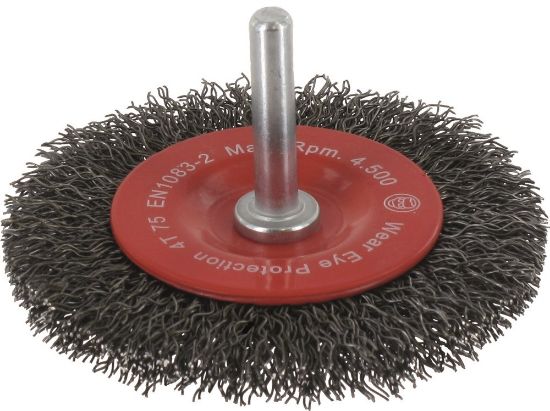 Afbeeldingen van ROTEC Stiftborstel gegolfd staaldraad 50X8X0,3MM