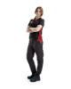 Afbeeldingen van BLÅKLÄDER Werkbroek industrie dames 7104 zwart/rood D22