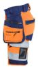 Afbeeldingen van BLÅKLÄDER Short met 4-weg stretch dames 7020 High Vis oranje/marineblauw C50