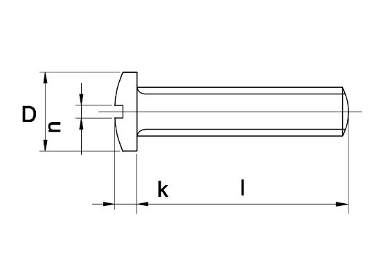 Afbeeldingen van Metaalschroef pan CK DIN85 EV M8X30MM